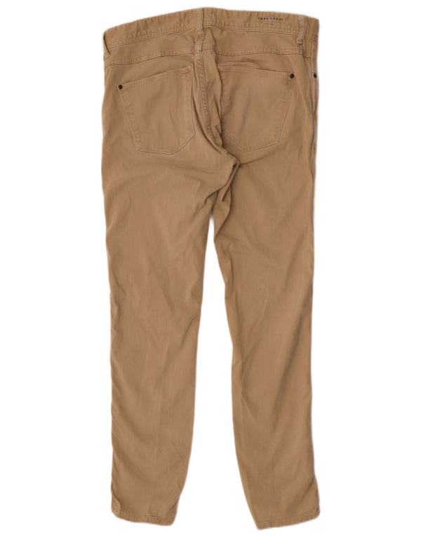 Zara Mens Skinny Casual Pantalones EU 44 Large W34 L30 Algodón Beige