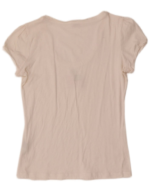 Asociación de Polo de EE. UU. Camiseta gráfica para mujer Top UK 44 Large White Cotton