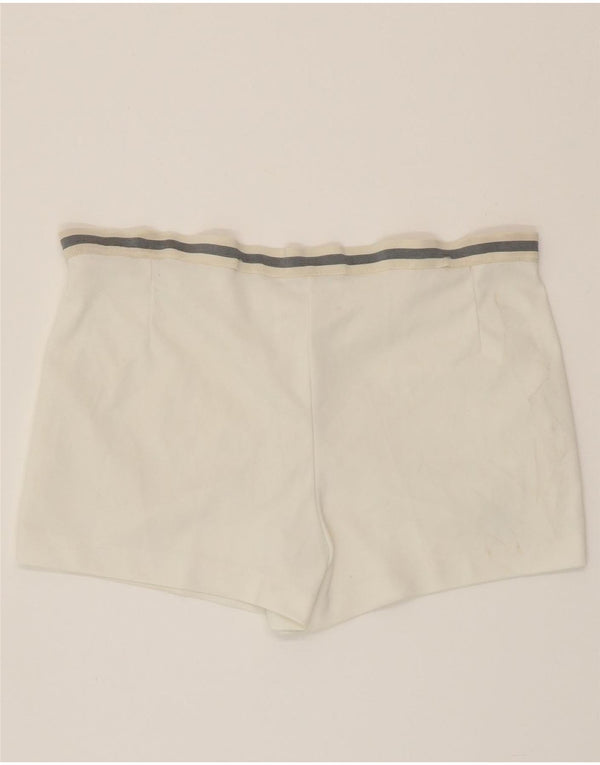 AUSTRALIAN L'ALPINA Pantalones cortos casuales de ajuste estándar para hombre IT 52 XL W34 Blanco