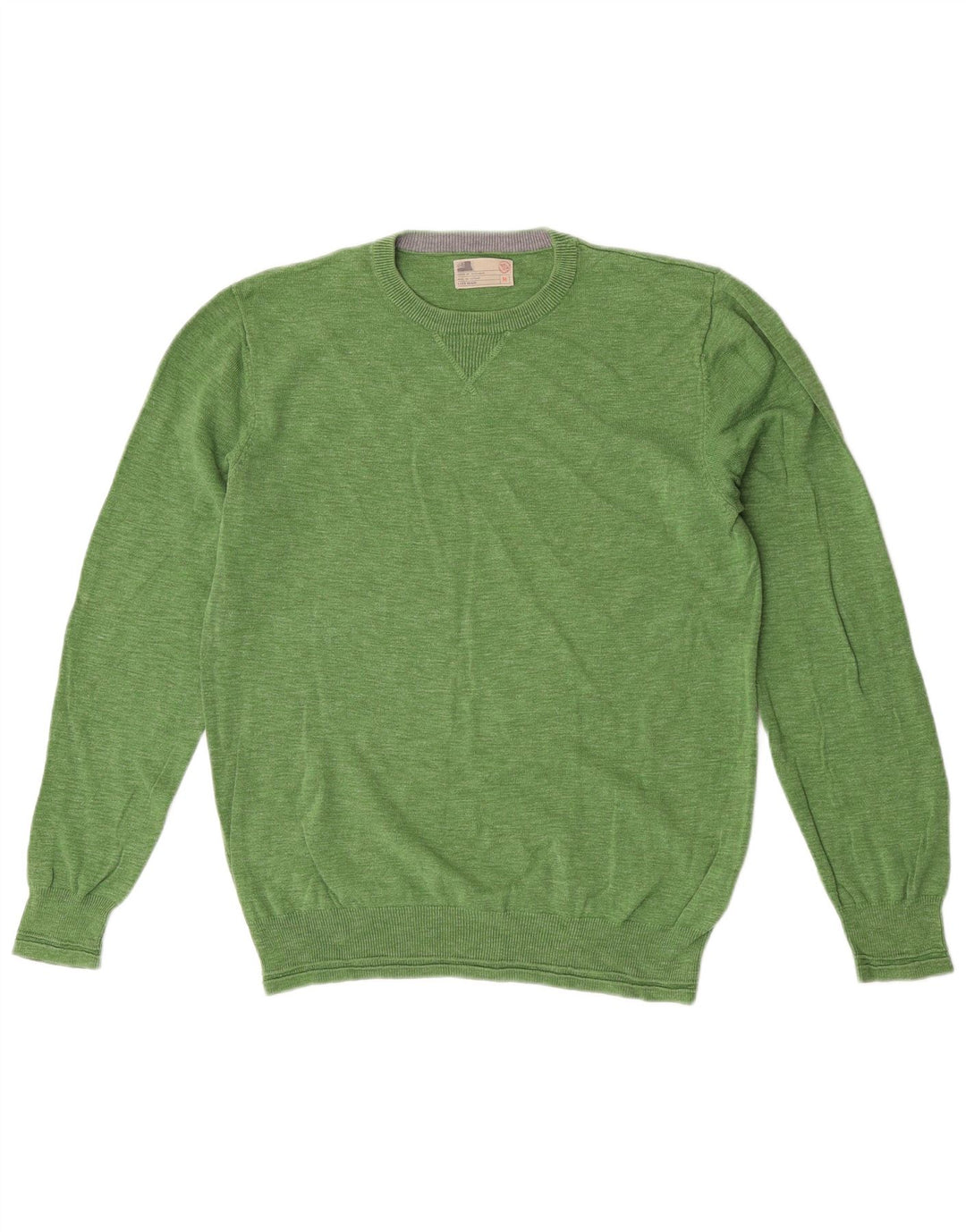 Marks & Spencer Jersey con Cuello en V para Hombre de algodón Verde Medio