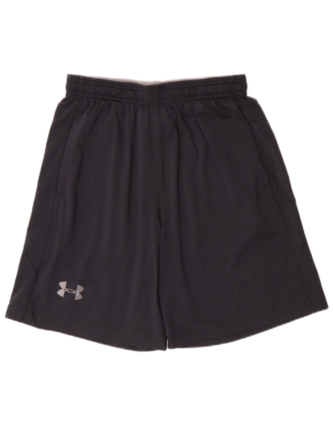 UNDER ARMOUR Pantalones cortos deportivos para hombre Pequeños deportes de poliéster negro