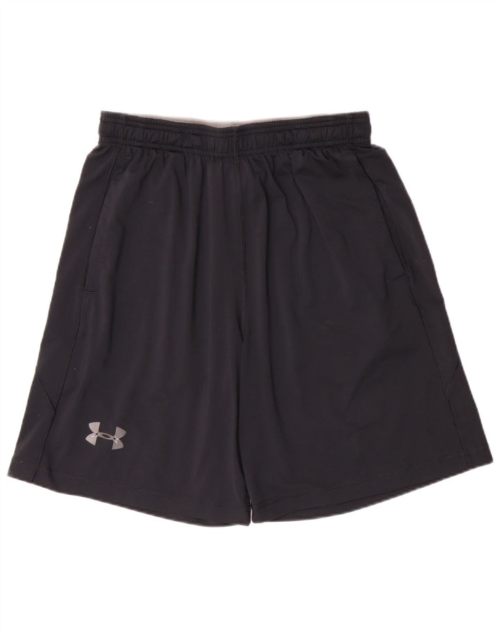 UNDER ARMOUR Pantalones cortos deportivos para hombre Pequeños deportes de poliéster negro