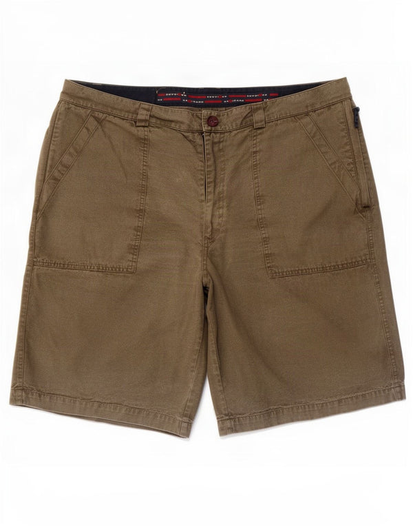 Navigare Pantalones cortos chinos para hombre IT 56 3XL W38 Algodón caqui