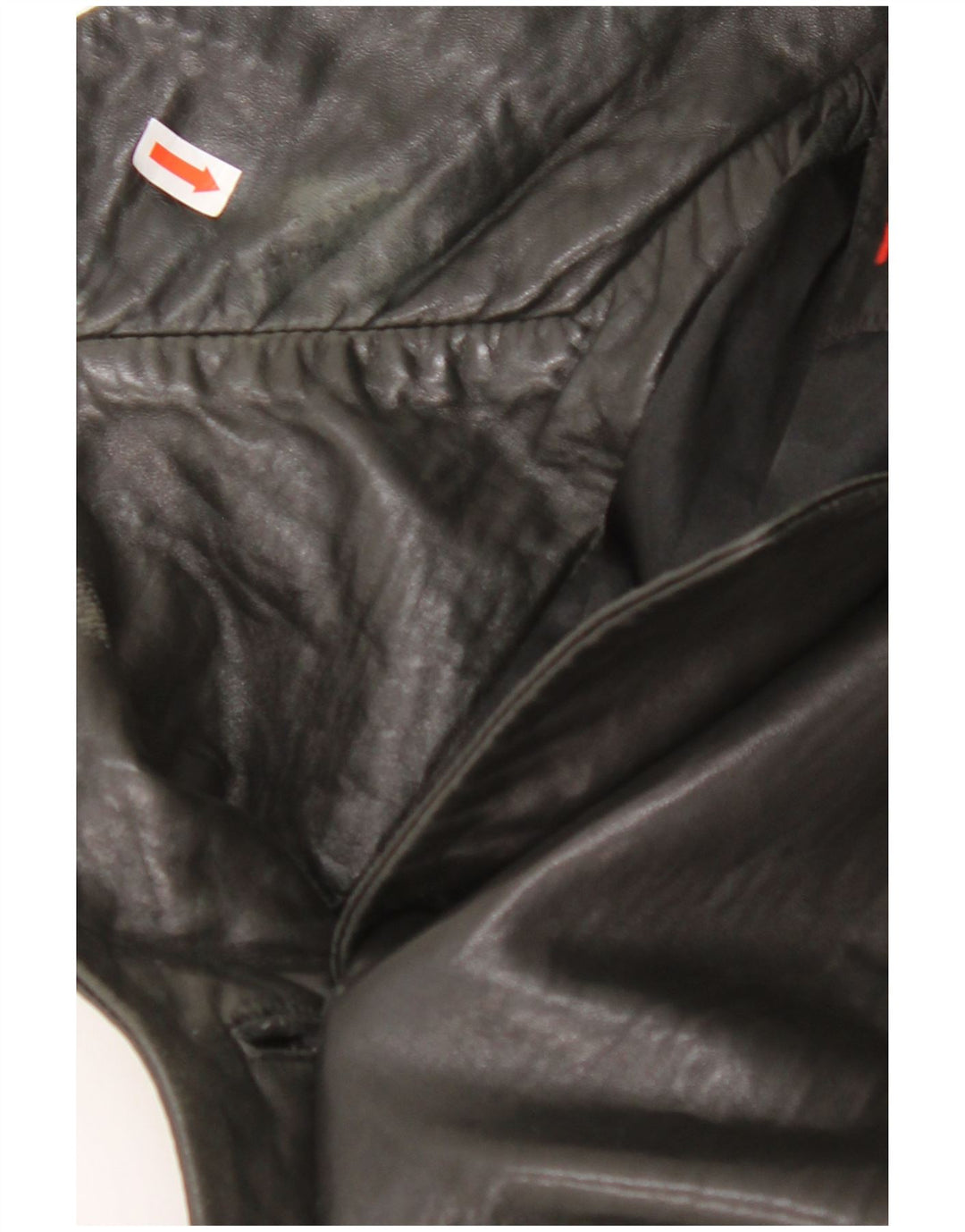 MAURITIUS Chaqueta Blazer de Cuero con 3 Botones para Mujer UK 18 XL Cuero Negro