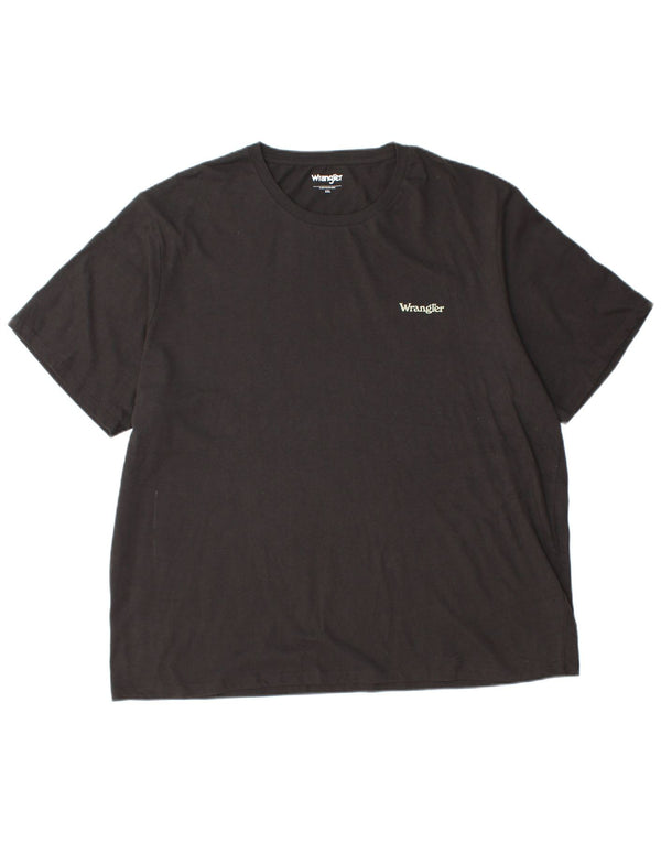 Wrangler Camiseta Hombre Top 2XL Algodón Negro