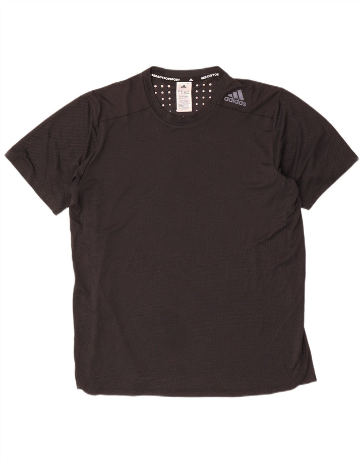 Adidas Camiseta Hombre Top XL Poliéster Moteado Negro