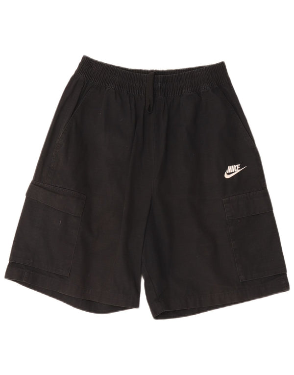 Nike Mens Cargo Shorts Small W27 Black Cotton