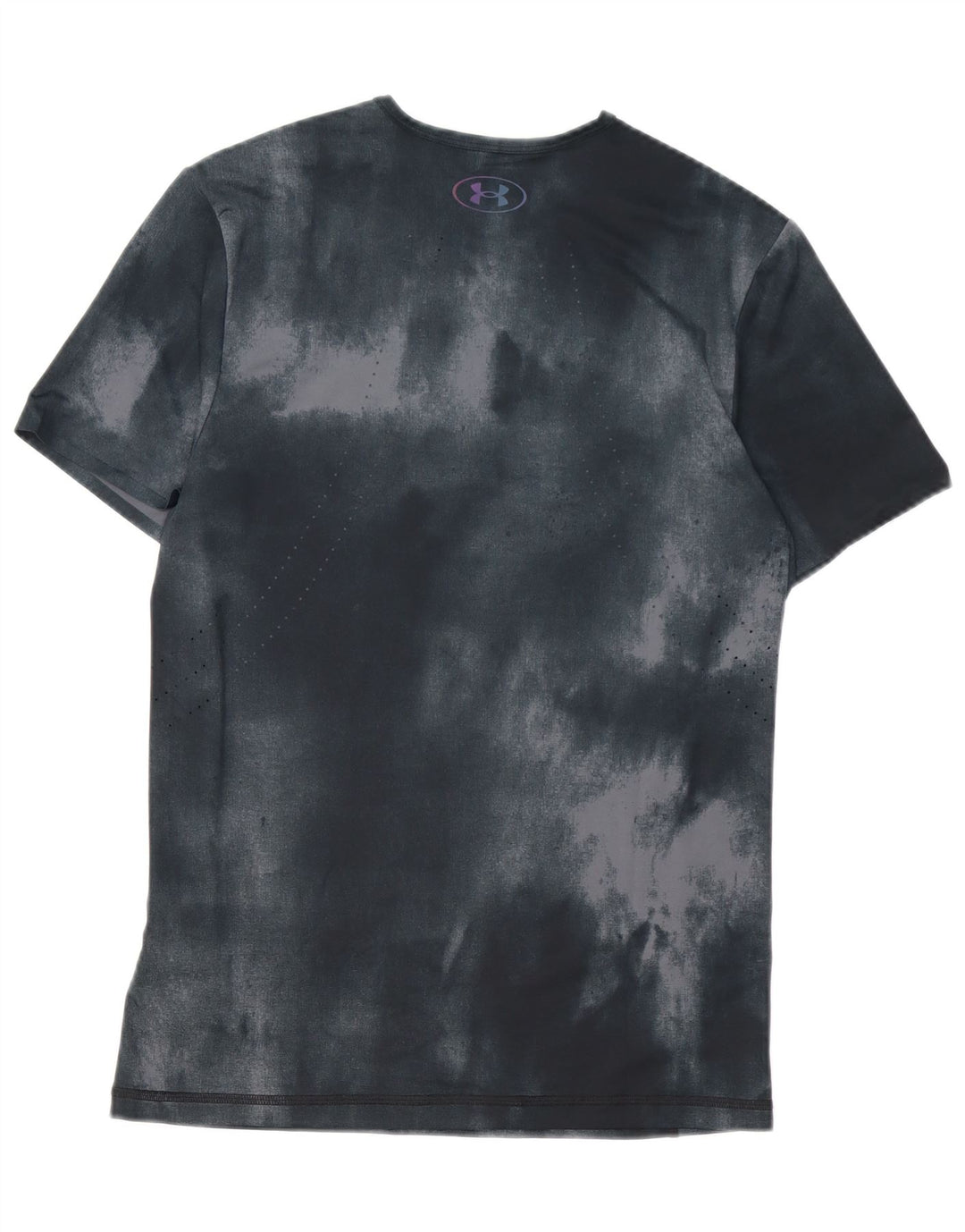 Under Armour Camiseta ajustada para hombre Top pequeño poliéster teñido anudado negro