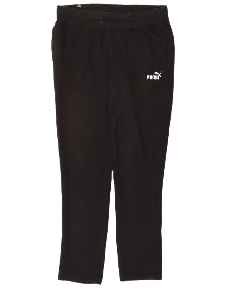 Puma Pantalones de chándal para mujer UK 12 Medium Negro Poliéster
