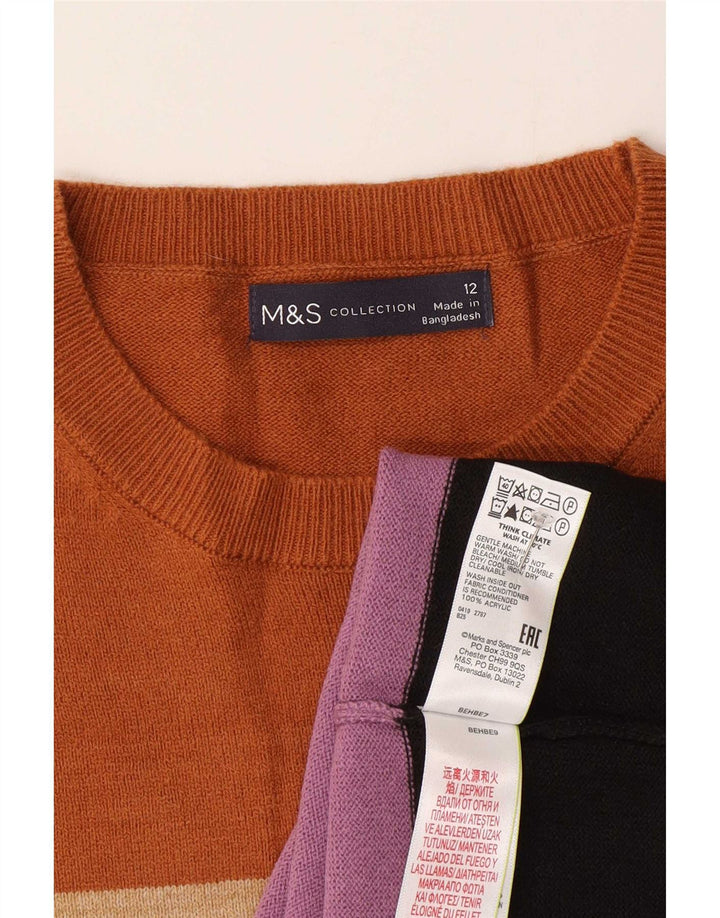 Marks & Spencer - Jersey de cuello redondo para mujer, talla 40, talla M, multicolor