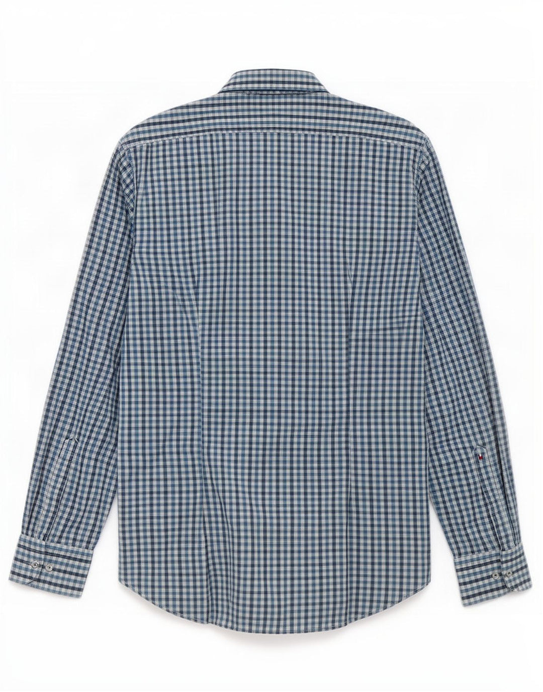 Tommy Hilfiger Camisa a medida para hombre Talla 39 15 1/2 Cuadros azules medianos