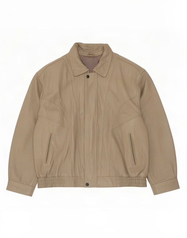 WESTBURY Chaqueta de cuero para hombre de C&A UK 58 4XL Marrón