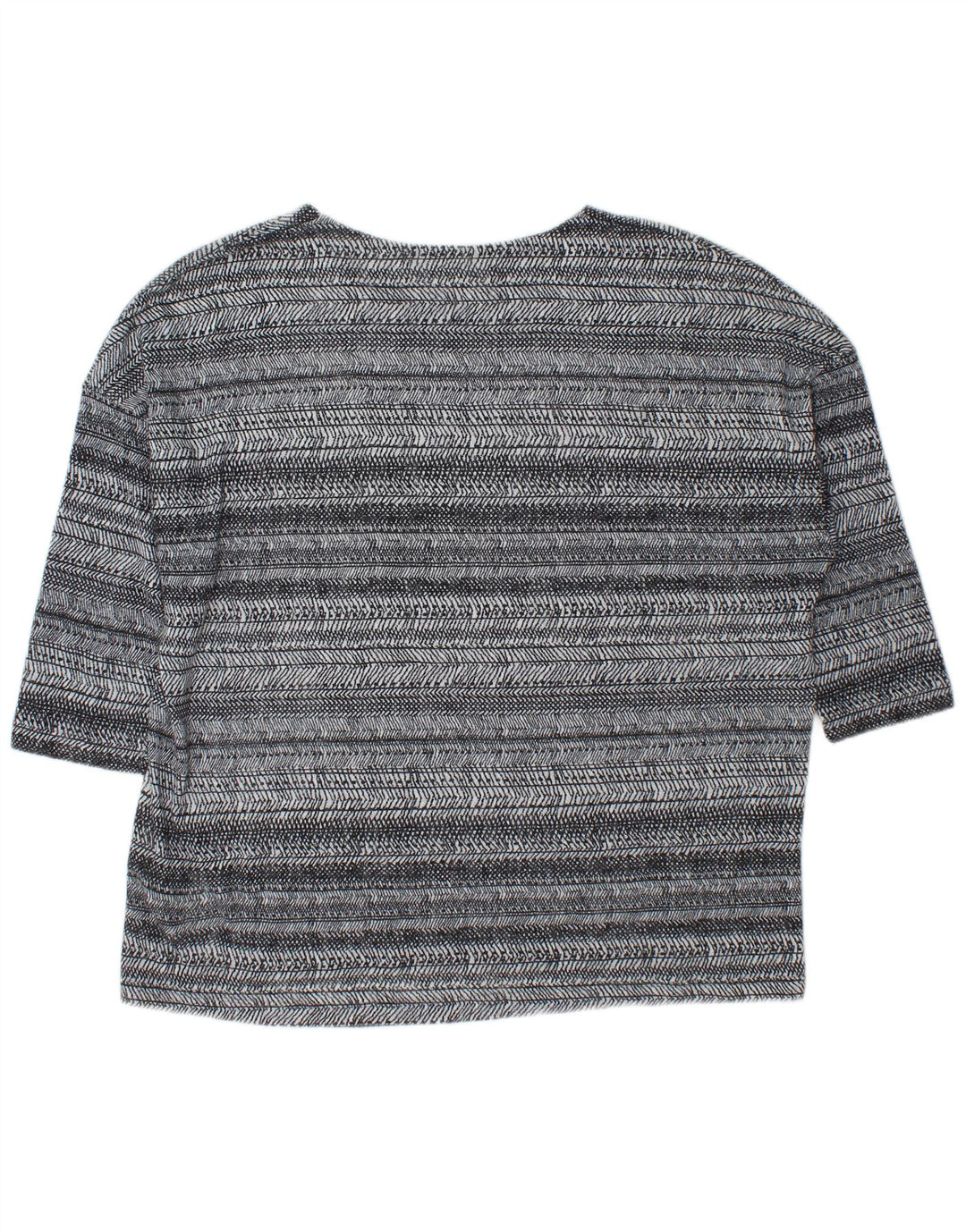 Marks & Spencer Top extragrande para mujer, manga 3/4, UK 40 XL, rayas grises