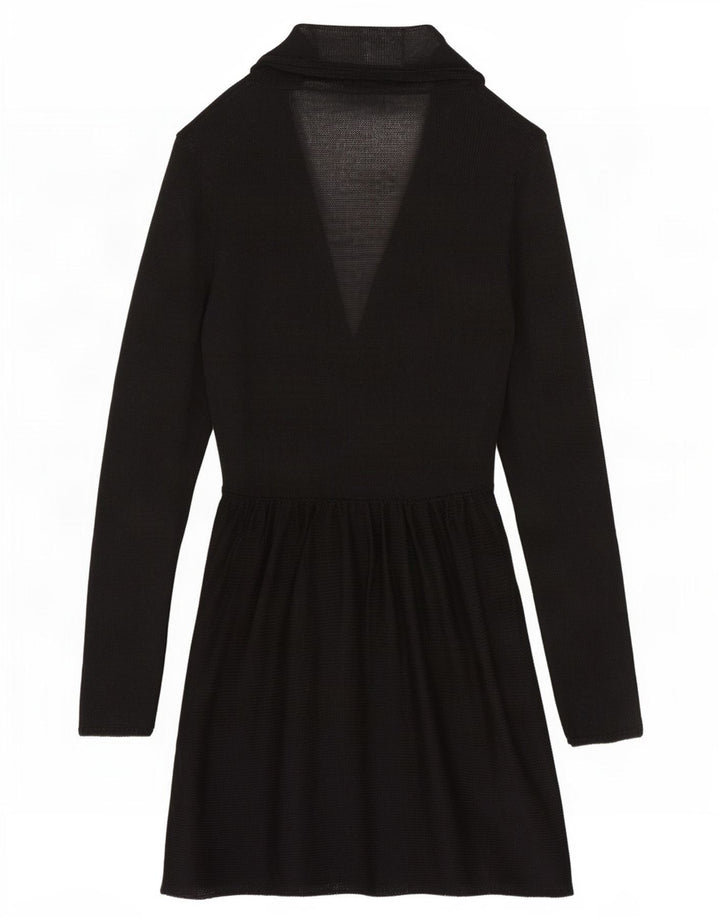 Marks & Spencer Cárdigan transparente para mujer, talla 44, talla M, color negro
