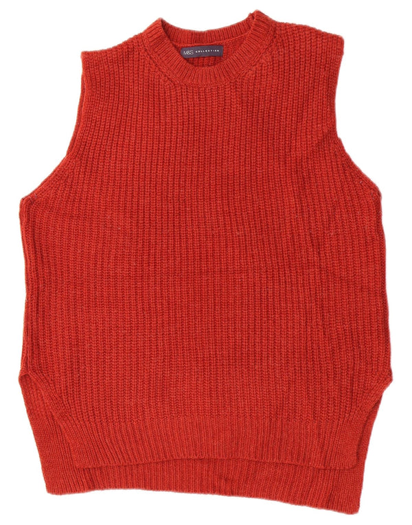 Marks & Spencer Camiseta sin mangas para mujer Reino Unido 40 Grande Acrílico burdeos