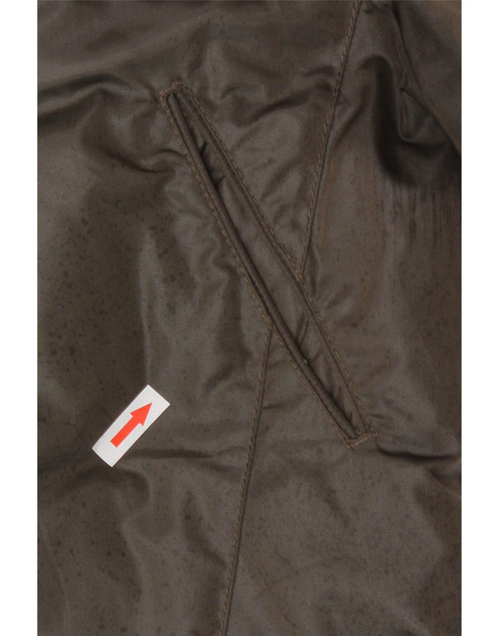 PEUTEREY Abrigo acolchado con capucha para mujer UK 42 Poliamida marrón medio