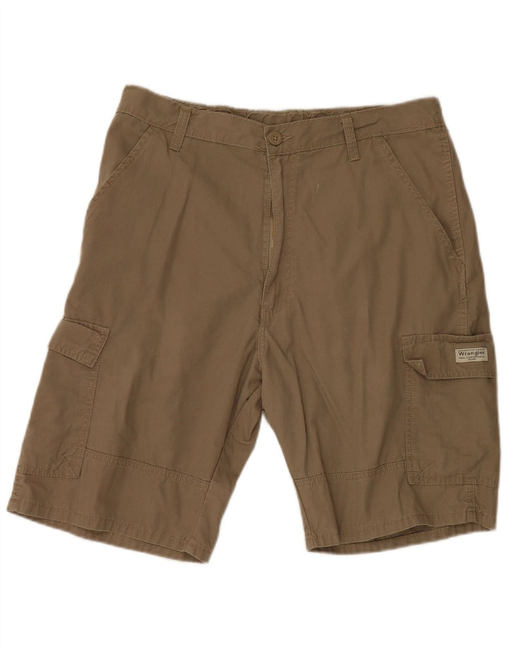 Wrangler Pantalones cortos cargo para hombre W32 Algodón marrón medio
