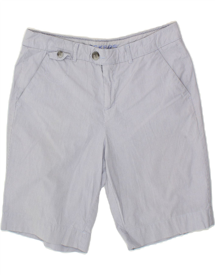 DOCKERS Womens Chino Shorts US 10 Large W32 Blue Pinstripe Vintage Dockers and Second-Hand Dockers from Messina Hembry 