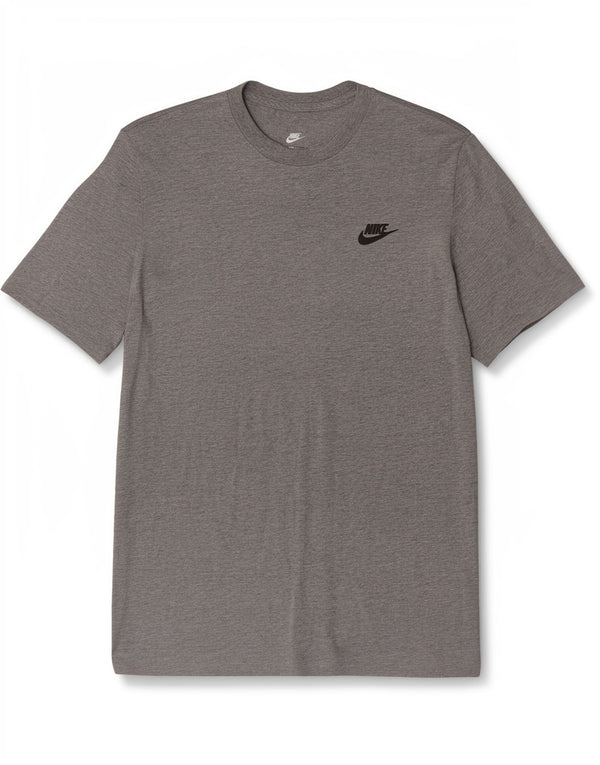 Camiseta Nike Hombre Top Gris Medio De Algodón Moteado