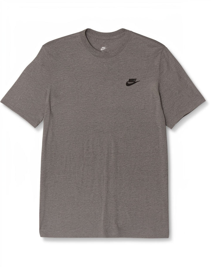 Camiseta Nike Hombre Top Gris Medio De Algodón Moteado