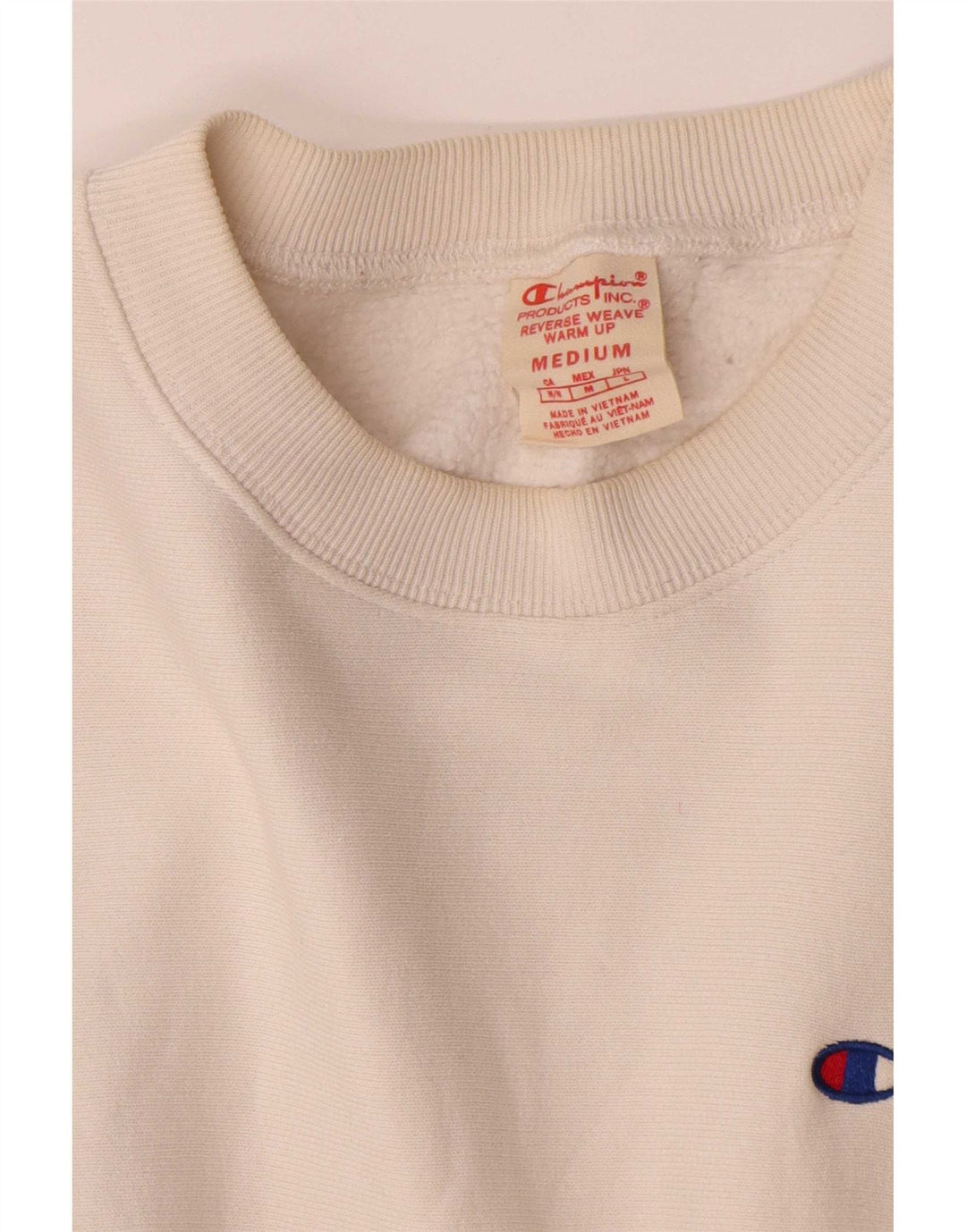 Champion Sudadera Jumper Medium Blanco Hombre