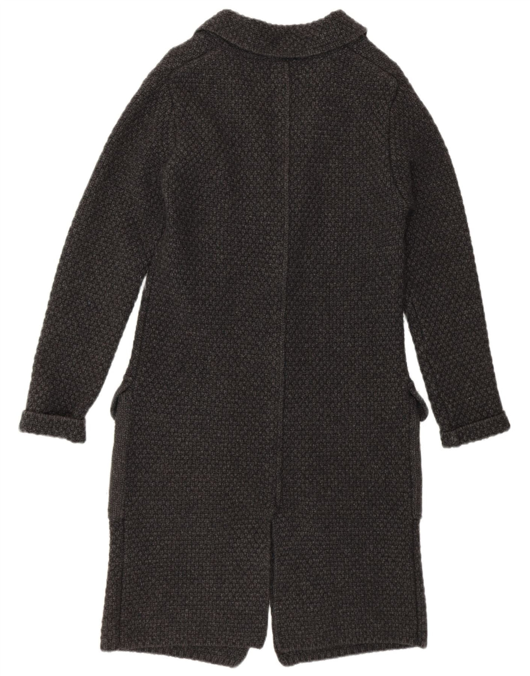 RIFLE Abrigo de punto para mujer UK 10 Small Grey Lambswool