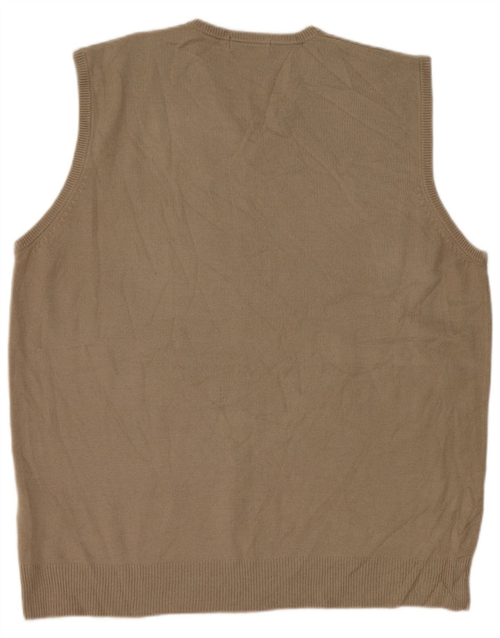 Marks & Spencer - Camiseta sin mangas para hombre, talla grande, acrílico beige