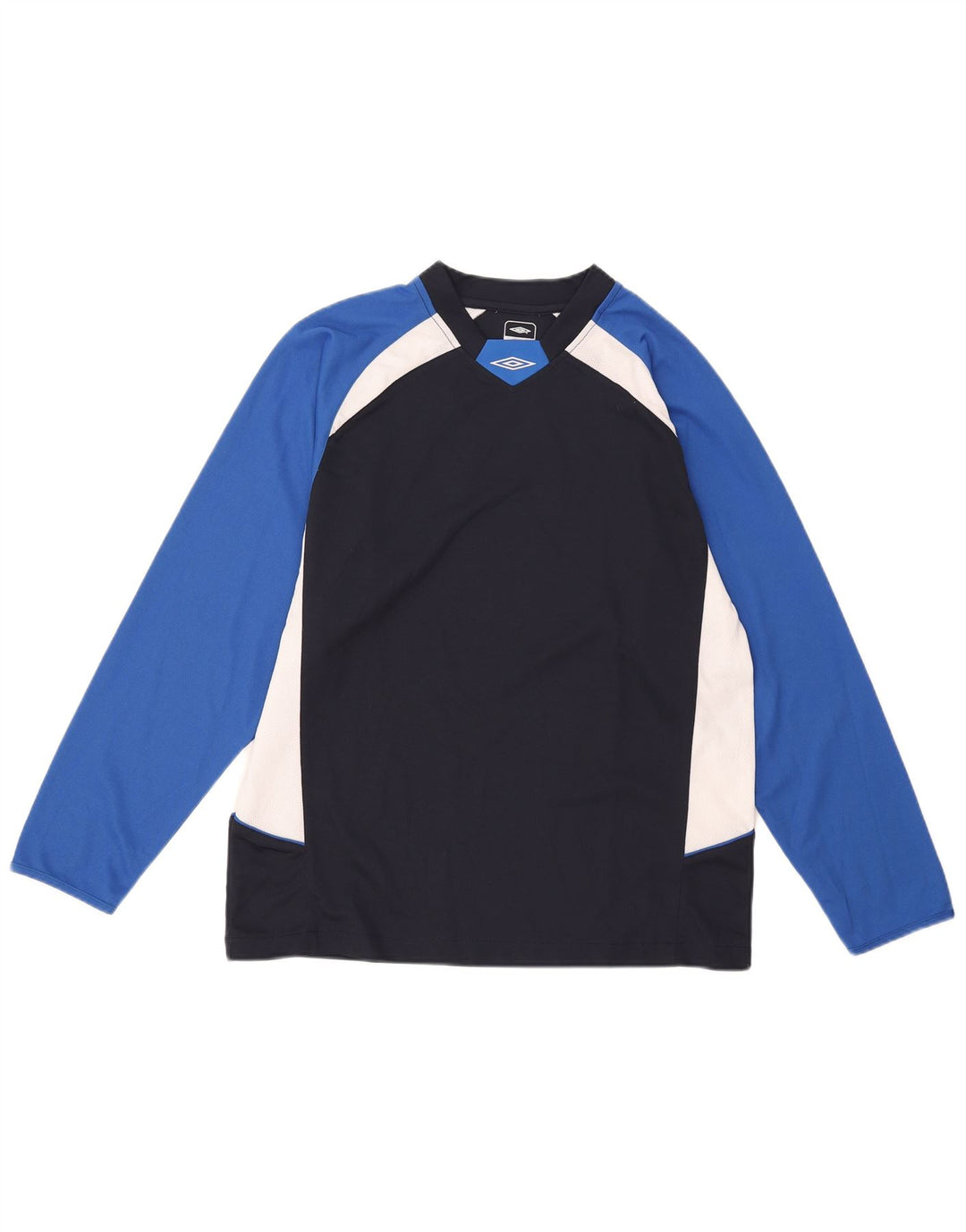 Umbro Hombre Top Manga Larga Poliéster Color Block Azul Marino Medio