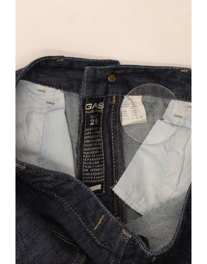 Vaqueros Acampanados Mujer Gas W28 L30 Azul Marino Algodón