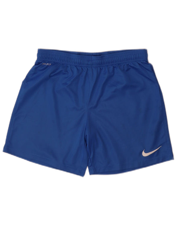 Nike - Pantalones cortos deportivos Dri Fit para hombre, poliéster azul pequeño