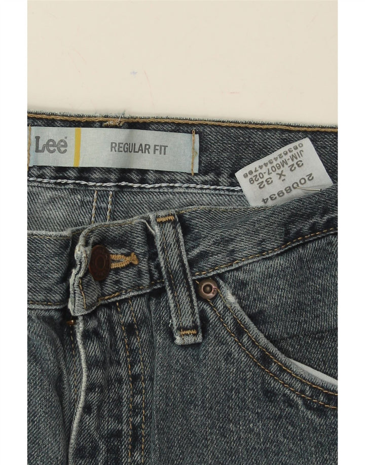 LEE Mens Regular Fit Straight Jeans W32 L32 Blue Cotton Vintage Lee and Second-Hand Lee from Messina Hembry 