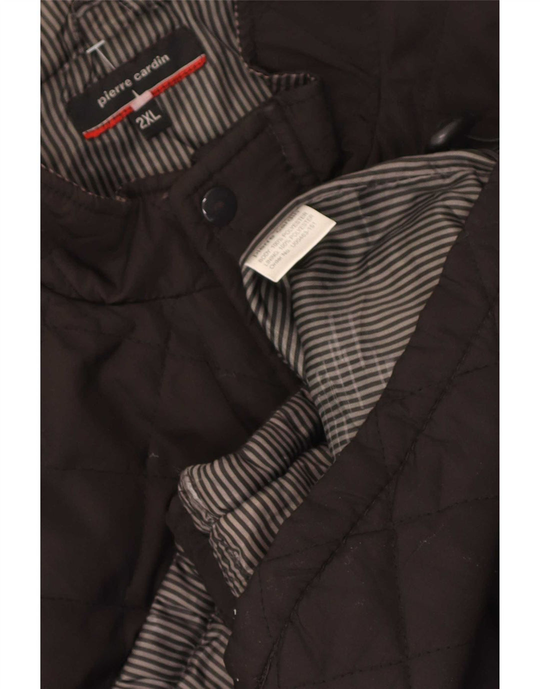 Pierre Cardin Chaleco acolchado para hombre UK 44 2XL Marrón Poliéster