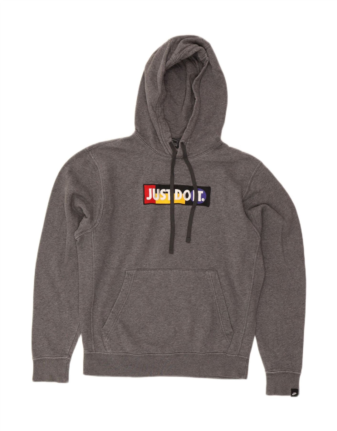 NIKE Mens Graphic Hoodie Jumper Small Grey Cotton Vintage Nike and Second-Hand Nike from Messina Hembry 