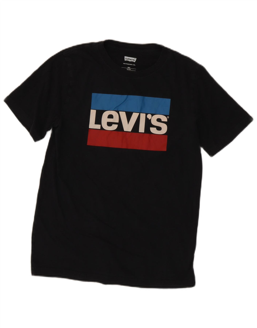 Levi's Camiseta gráfica para niño Top 15-16 años Negro