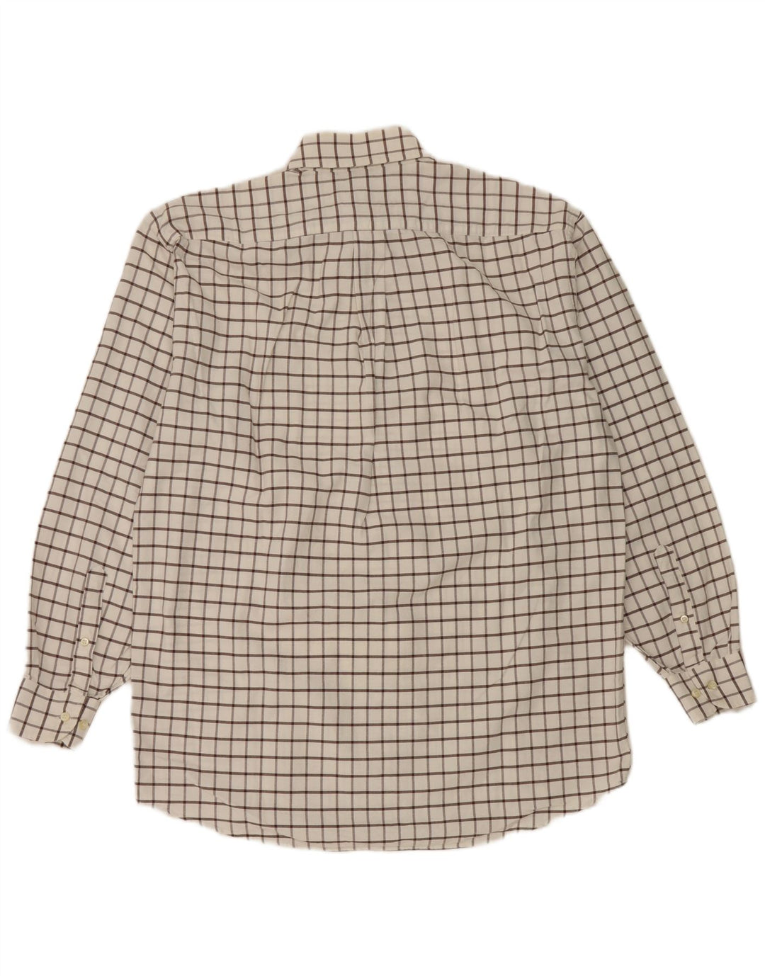 Camisa de franela Etro Milano para hombre talla 42 algodón a cuadros blanco grande