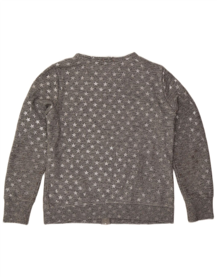 Superdry Chaqueta de chándal con estampado abstracto para mujer, talla 40, color gris