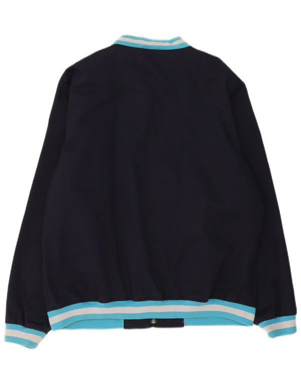 Merc Chaqueta bomber para hombre UK 42 XL Algodón azul marino con bloques de color