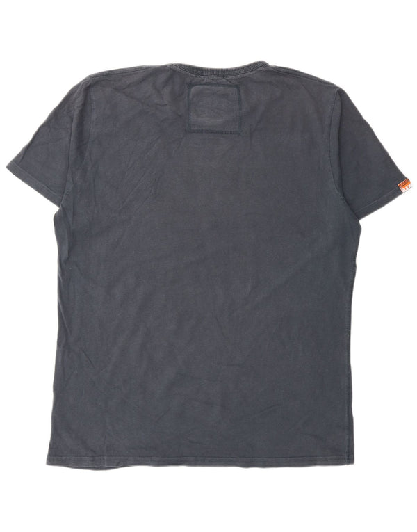 Superdry Camiseta gráfica para hombre Top 2XL Algodón azul marino