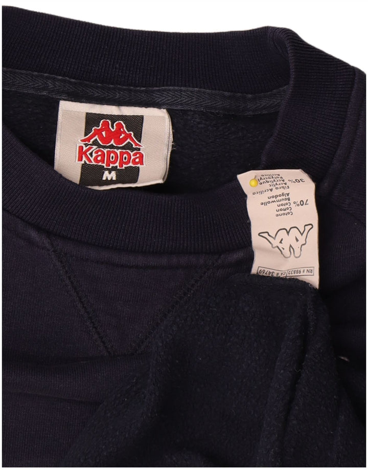 Kappa Hombre Sudadera Jumper Medium Azul Marino Algodón