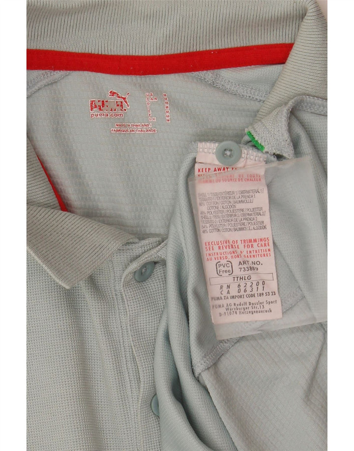 Polo Puma Italia Graphic De Algodón Azul Medio Para Hombre