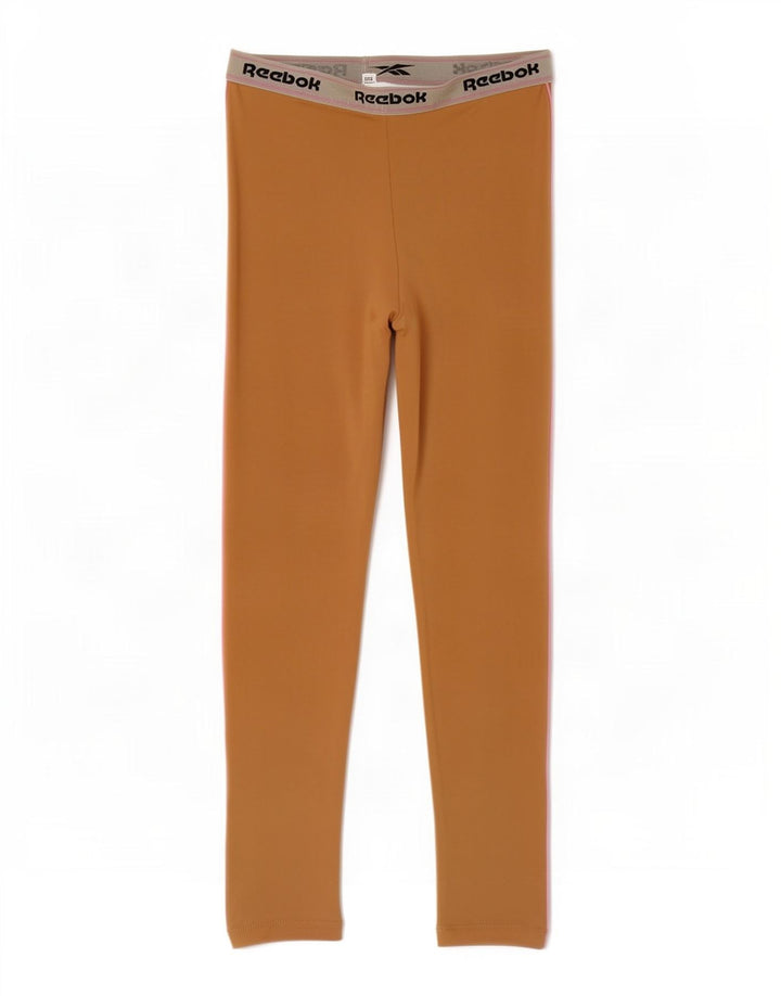 Reebok Leggings gráficos para niña 8-9 años Beige Poliéster color block