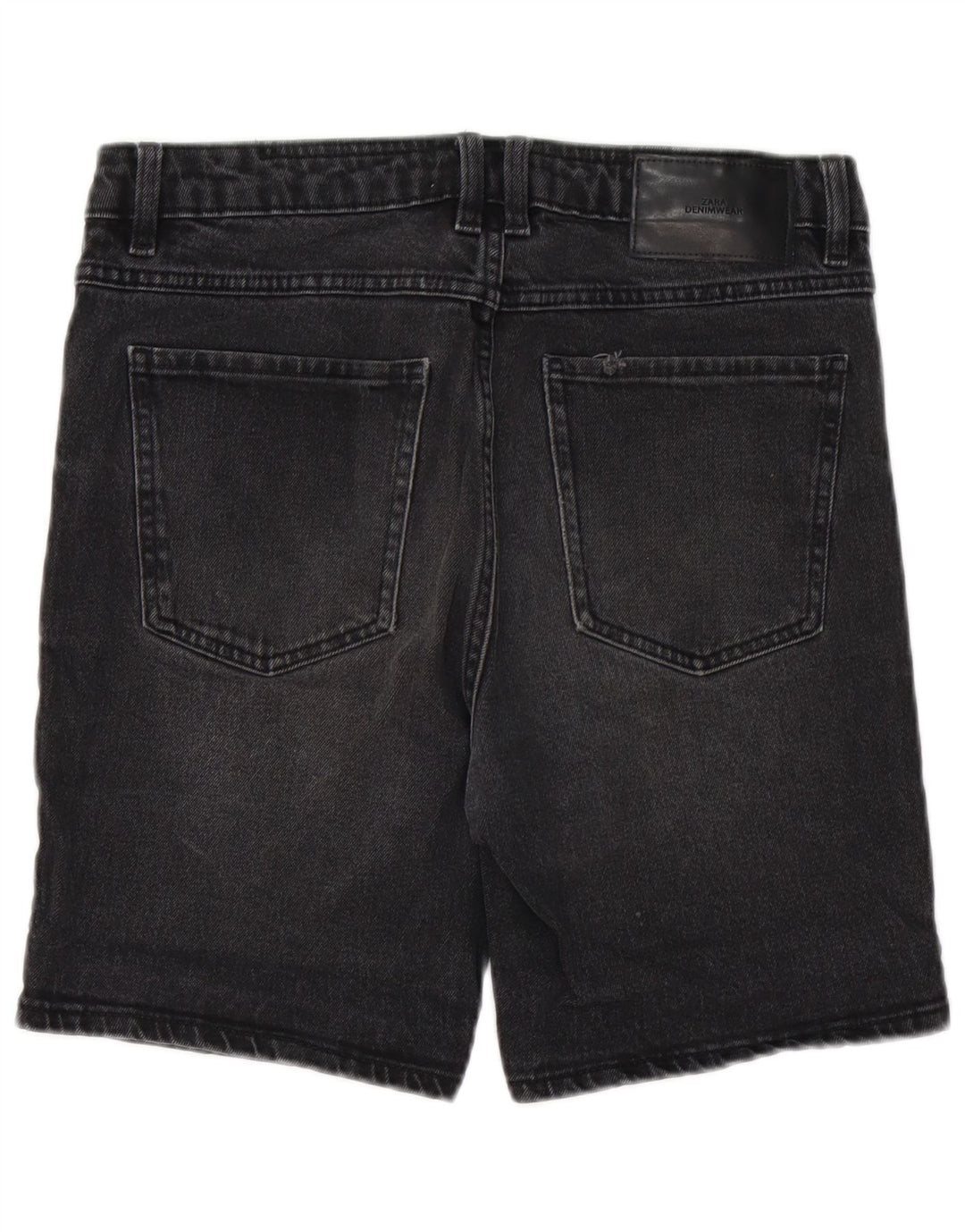Zara Pantalones cortos de mezclilla para hombre EU 38 Small W30 Black
