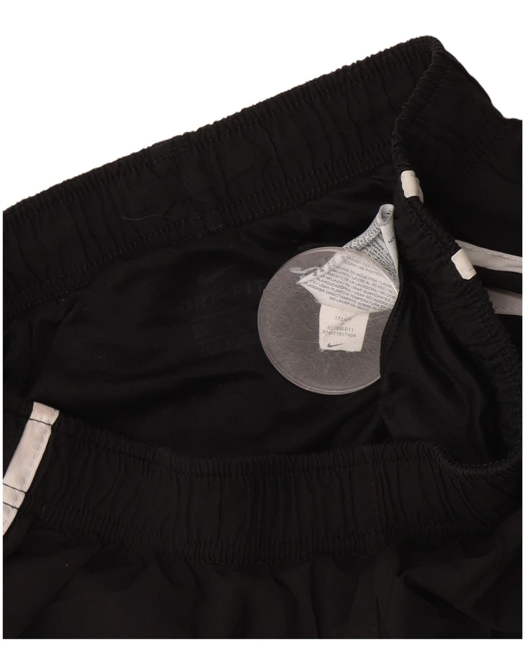 NIKE Pantalones cortos deportivos para mujer UK 8 Small Poliéster negro