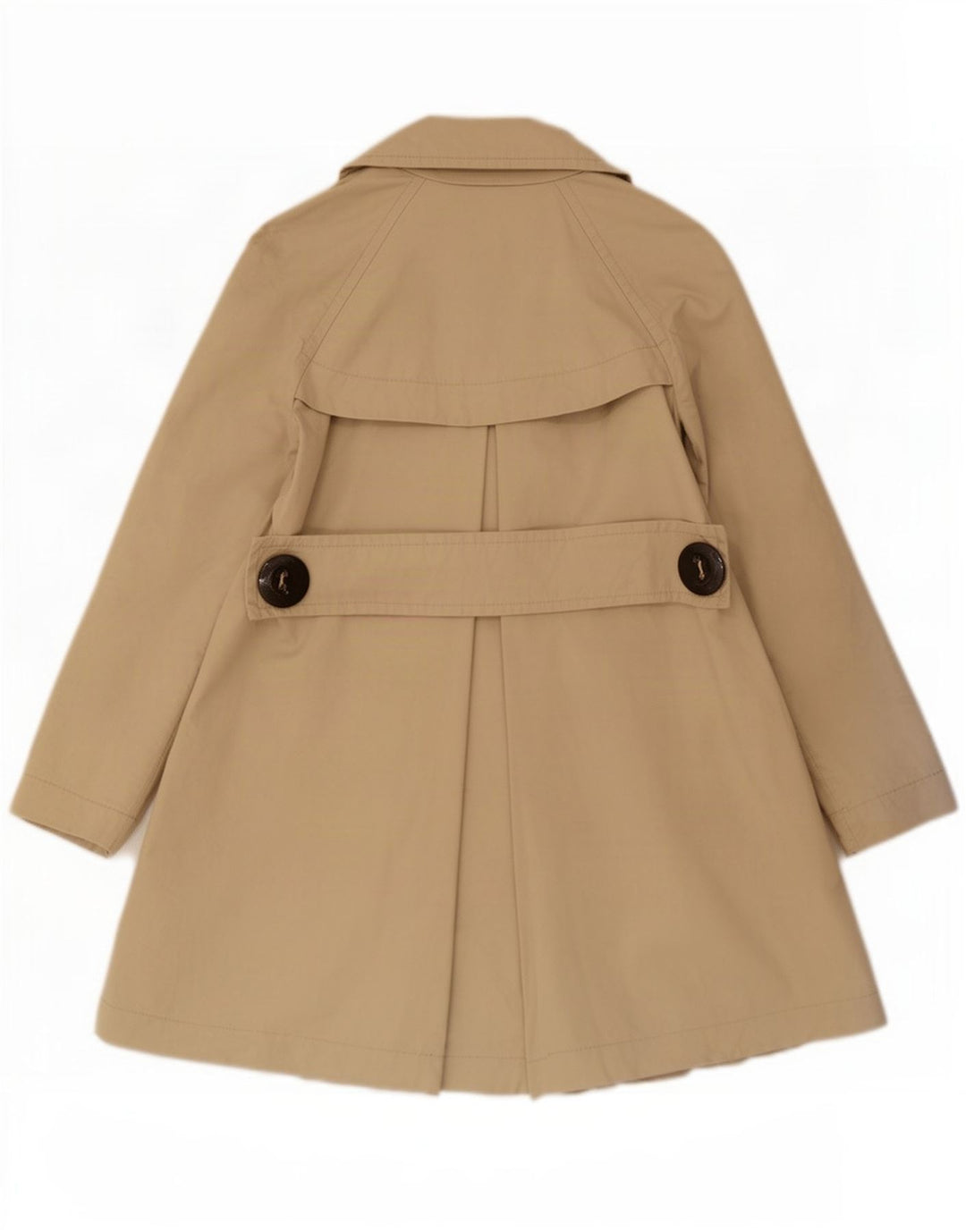 Zara Mujer Gabardina Extragrande UK 10 Small Beige Poliamida