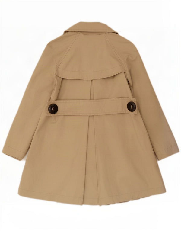 Zara Mujer Gabardina Extragrande UK 10 Small Beige Poliamida