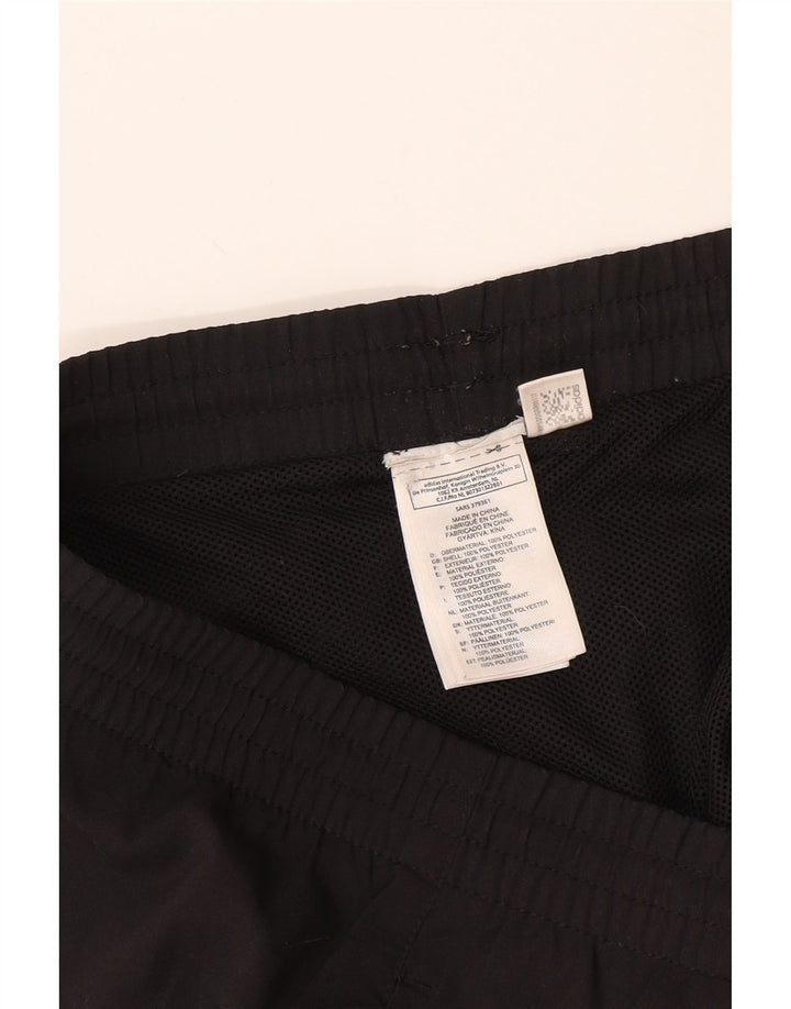 ADIDAS Pantalones cortos deportivos para hombre Grande Poliéster negro