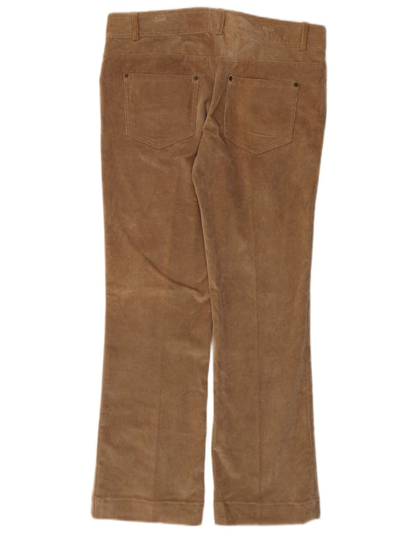 Zara Mujer Pantalón Recto De Pana EU 40 Medium W30 L29 Marrón Algodón