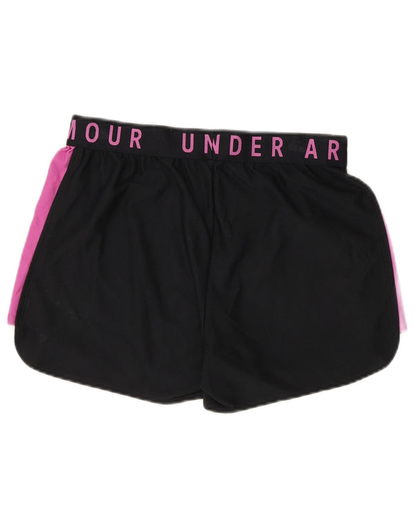 Under Armour Pantalones cortos deportivos Heat Gear para mujer, talla M, color negro