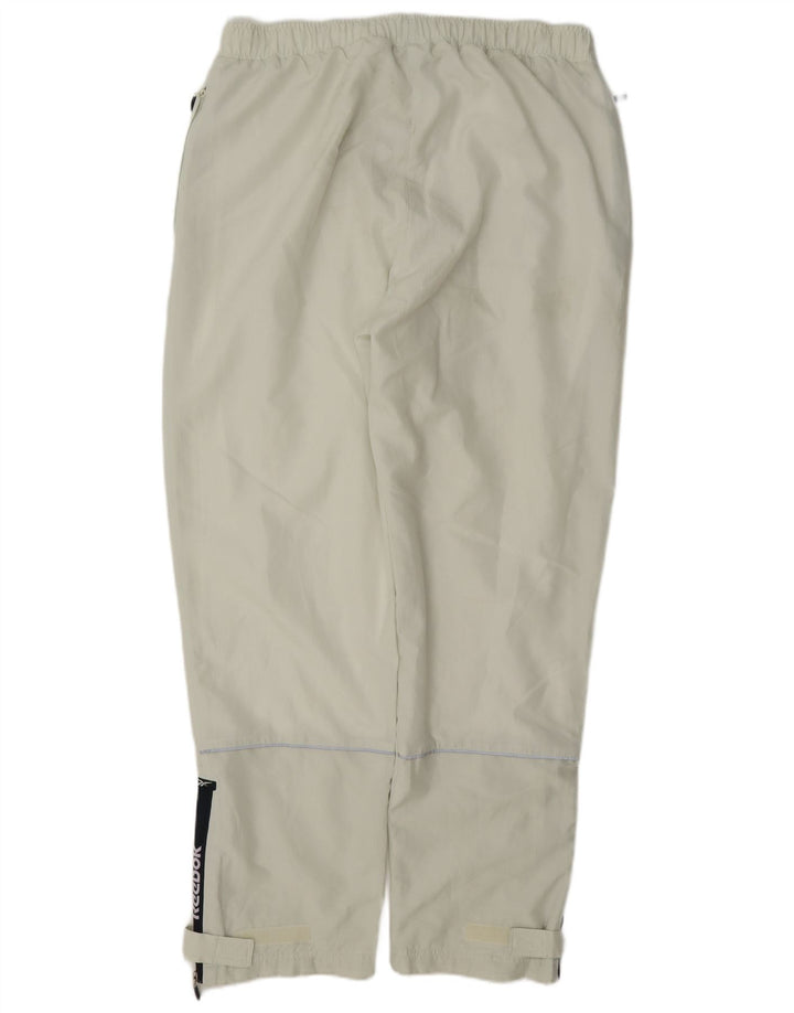 Reebok Mens Windbreaker Trousers Large Green Polyester