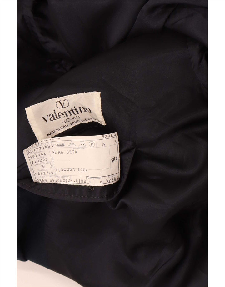 Valentino Chaqueta tipo blazer con doble botonadura para hombre IT 52 XL Azul marino